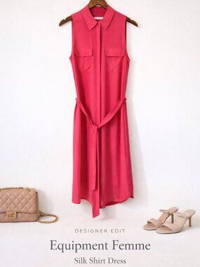 equipment danette silk dress Equipment Danette 100% Silk Floral Print Dress Size 6 | Designer | $425 Retail